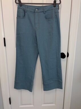 BellanBlue Light Blue Cropped Wide-Leg Jeans